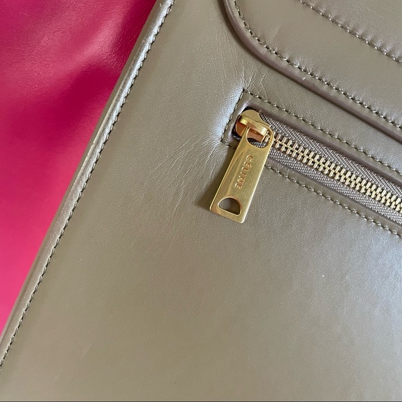 LIKE NEW Celine Trapeze Medium Bicolor Leather Bag - Picture 9 of 16